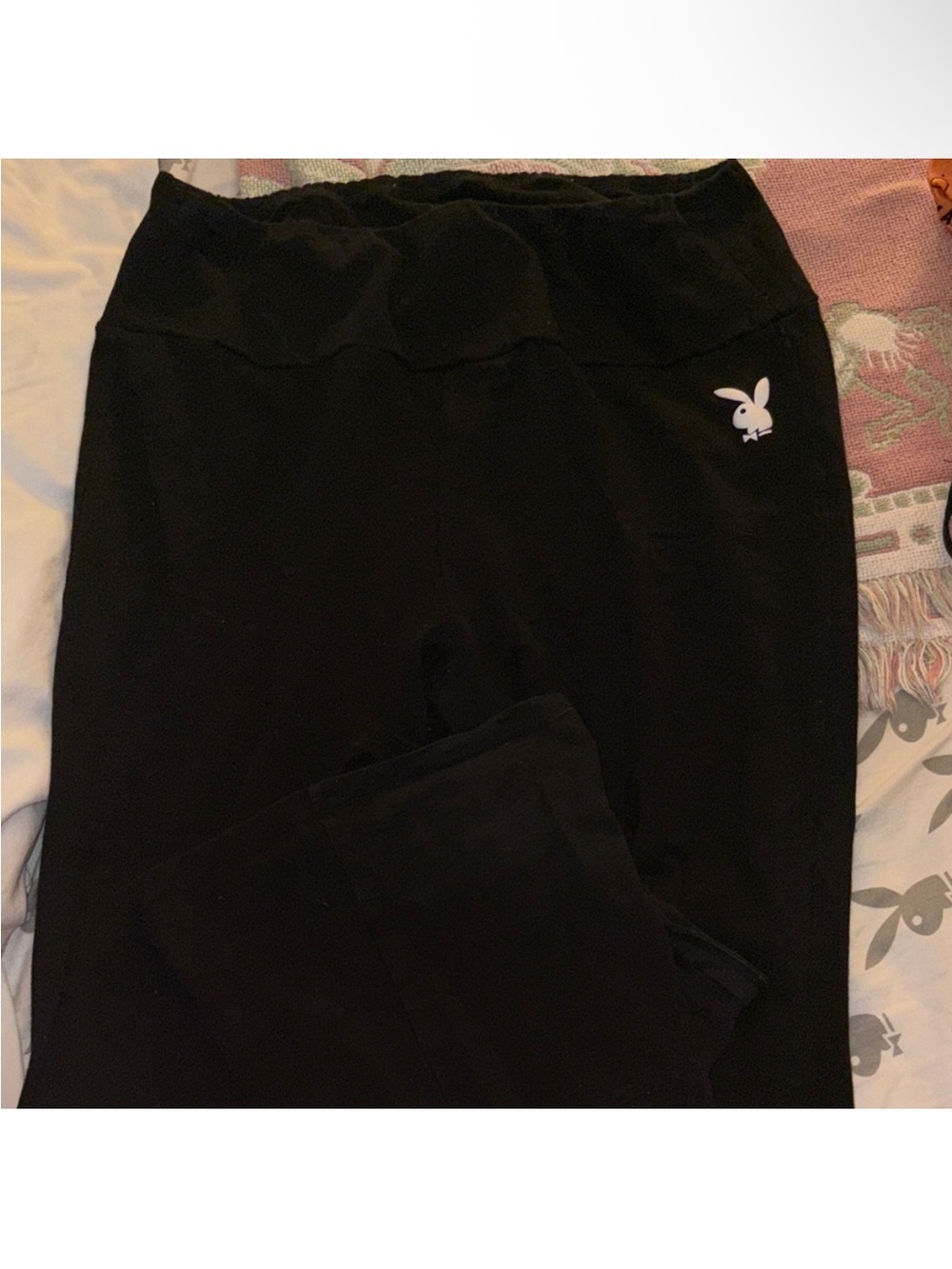 PLAYBOY Black Womens Leggings